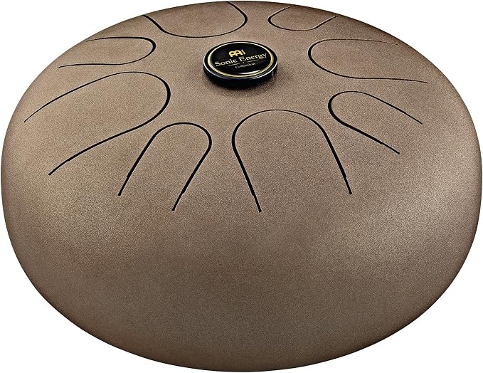 Meinl Sonic Energy Steel Tongue Drum 8 Notes 16" with Mallets, Bag — Sound Healing Instrument for Musical Education, Meditation, ASMR, Yoga