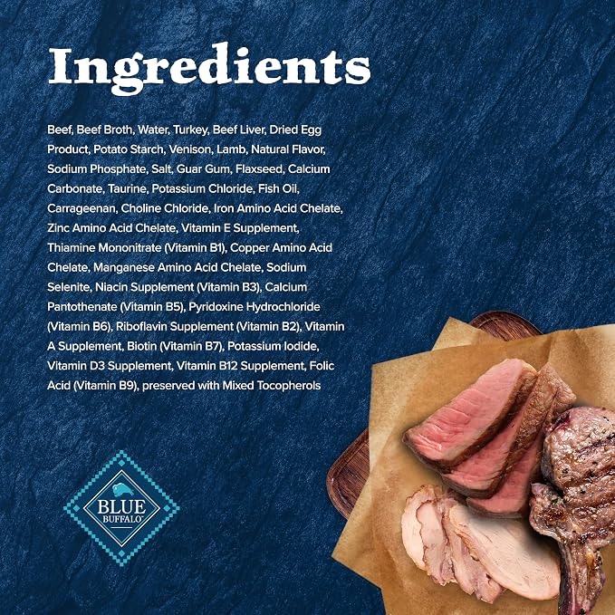 Blue Buffalo Wilderness Rocky Mountain Recipe Wet Cat Food Flakes (24 Pack) | High Protein, Red Meat Feast, Real Beef #1 Ingredient, Chicken-Free & Grain-Free Formula, 5.5-oz. Cans