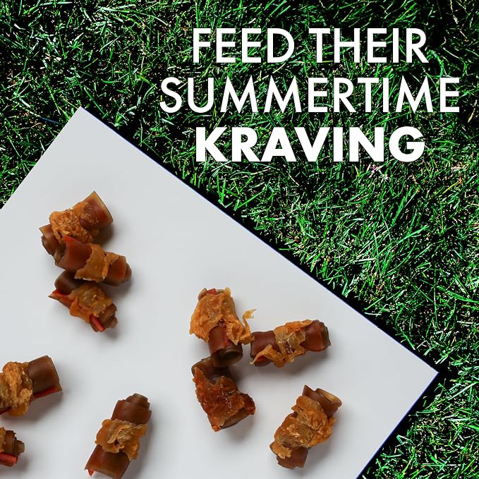 Pur Luv Dog Treats, K9 Kraves Combo Rawhide Free Bone Dog Treat, Peanut Butter and Chicken Flavor, Made with Real Peanut Butter and Chicken, 20 Count, Easily Digestible, Long-Lasting, High Protein | Rawhide-free, high-protein bone: real chicken wrapped...