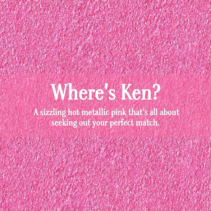 Gerard Cosmetics Metal Matte Liquid Lipstick Where's Ken?, Hot Pink Lipstick with Metallic Matte Finish, Long Lasting Smudge Proof Lipstick, Cruelty Free & Made in the USA