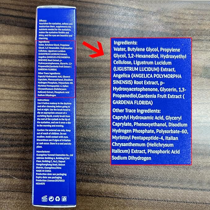W3W Eyelash Growth Serum for Boost,Lash Growth Serum Advanced Formula for Longer, Fuller, and Thicker Lashes, 3 ML (Blue)