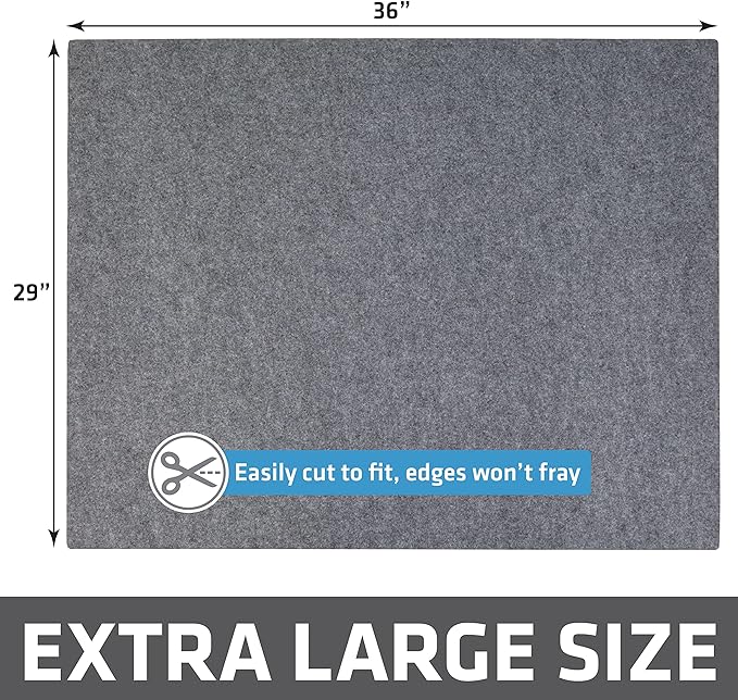 Drymate Cat Litter Box Mat, Litter Trapping Mat, Light Grey, 29x36 XL | Waterproof, Urine-Proof, Absorbent, Machine Washable, Soft on Paws, Contains Mess, Protects Floors, Kitten Supplies, USA Made