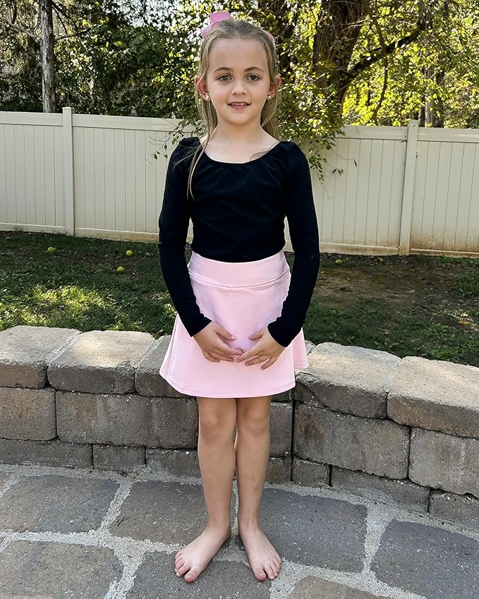 Stelle Girls Tennis Skirts with Pockets Athletic Skorts Inner Shorts High Waisted Sports Golf Running Skirt