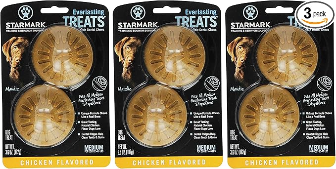 Starmark Everlasting Treats Dental Chews Medium Chicken 2ct. (3pk)