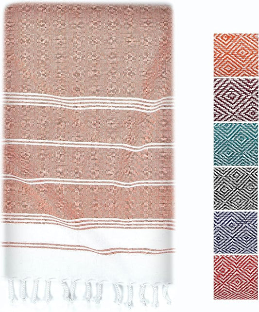 LANE LINEN Turkish Beach Towel, Oversized Beach Towel 39"x71", Lightweight Beach Essentials for Women, Large Pool Towel, Absorbent & Quick Dry, Sand Free Beach Towel - Bird of Paradise