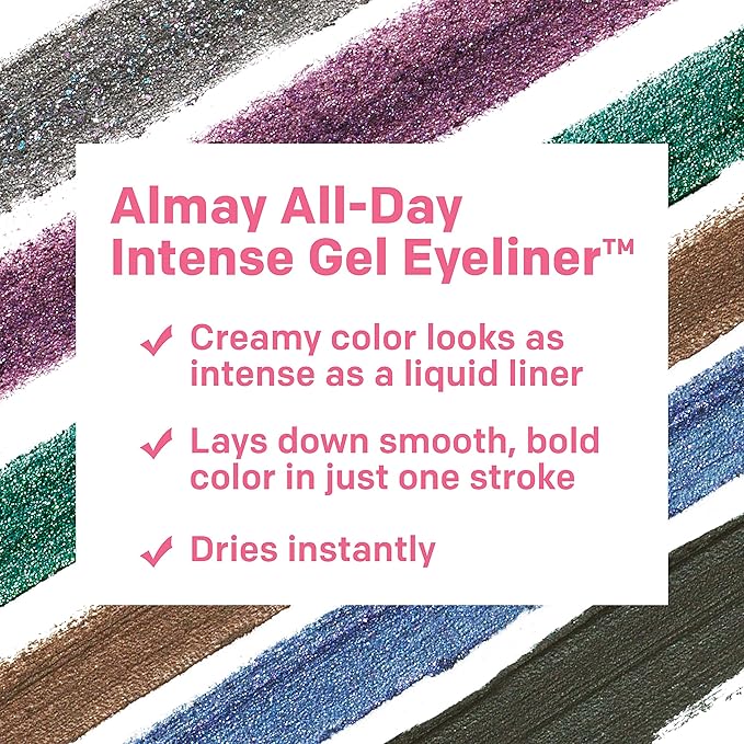 Almay All-Day Eyeliner Pencil, Hypoallergenic, Cruelty-Free, Oil-Free, Fragrance-Free, Ophthalmologist Tested, Long Wearing and Water Resistant (Packaging May Vary), 130 Pure Plum, 0.01 oz
