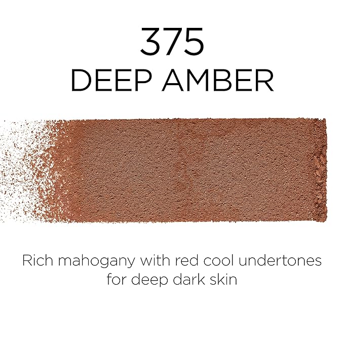 L'Oreal Paris Makeup Infallible Fresh Wear Foundation in a Powder, Up to 24H Wear, Waterproof, Deep Amber, 0.31 oz.