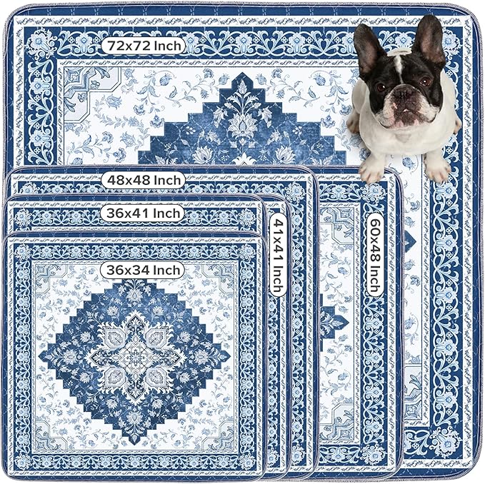 2PACK Washable Pee Pads for Dogs, Reusable Dog Pads Upgrade Non-Slip Dog Pee Pads Heavy Absorbency Puppy Pee Pads Quick Dry Whelping Pads/Waterproof Puppy Training Pad