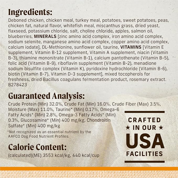Merrick Lil’ Plates Premium Grain Free Dry Dog Food For Small Dogs, Real Chicken And Sweet Potato Kibble - 12.0 lb. Bag
