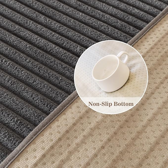 MYSKY HOME 100% Waterproof Couch Cover for Sofa, Couch Covers for Dogs, Non Slip Back Pet Sectional Sofa Covers for 3 Cushion Couch, Sofa Covers Washable, Dog Bed Cover, Dark Grey, 35"x70.9"