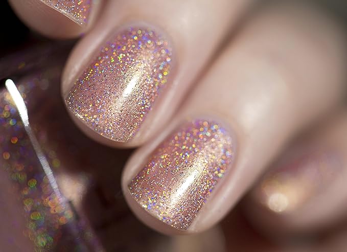 ILNP Ballet Slipper - Soft Pink Holographic Nail Polish