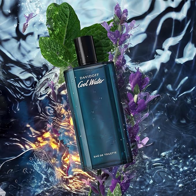 Davidoff Cool Water Eau de Toilette – Aromatic Men's Cologne – With Notes of Coriander, Mint, Lavender & Amber – Long Lasting Fragrance