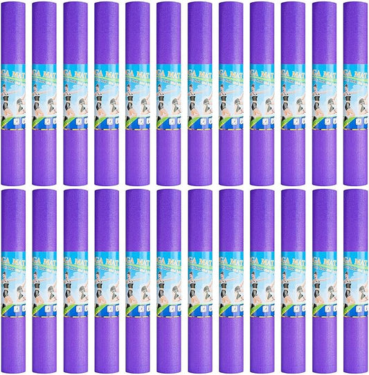 3 mm Thin Yoga Mats Bulk, Lightweight PVC Exercise Mats Non Slip Workout Fitness Pads for Yoga Pilates Stretching Classes Gym Home Studio, Easy to Clean