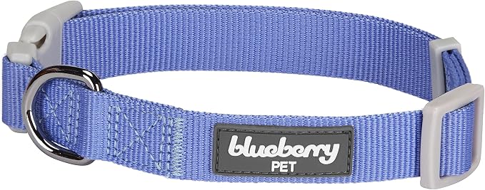 Blueberry Pet Unisex Polka Dots Chilling Summer Blue Cotton Blend Neckerchief Scarf Bandana Adjustable Dog Collar, Small, Neck 12"-16"