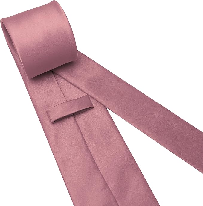 JEMYGINS Solid Color Tie Mens Necktie for Business and Wedding