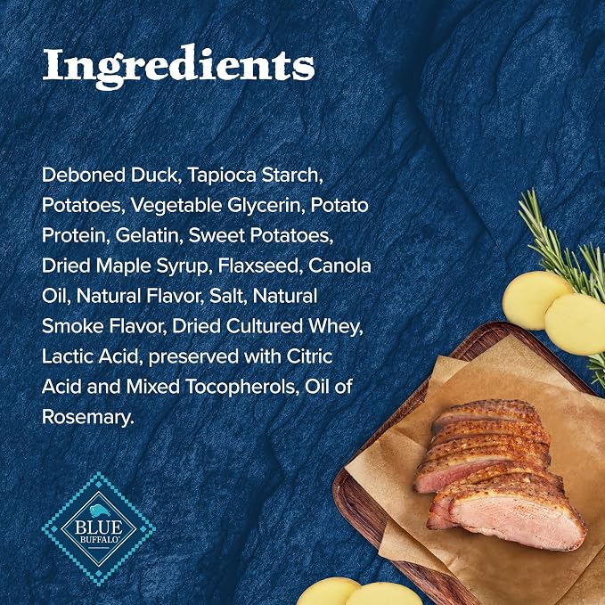 Blue Buffalo Wilderness Wild Bits Duck Soft & Chewy Dog Treats, 4 oz | Real Chicken #1 Ingredient, High Protein & Grain-Free, Bite-Sized Training Treats Made with Natural Ingredients