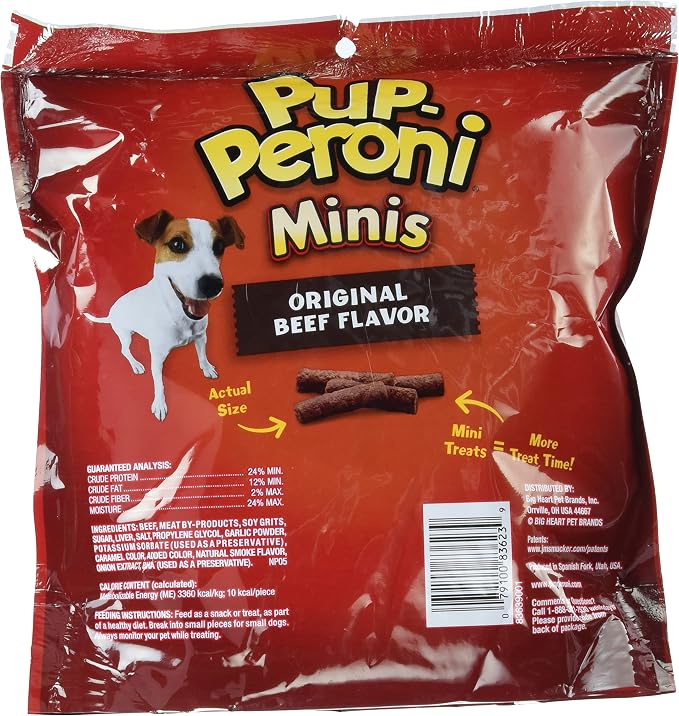 Pup-Peroni Original Beef Flavored Mini Dog Treats, 22.5 Ounce Bag (Pack of 4)