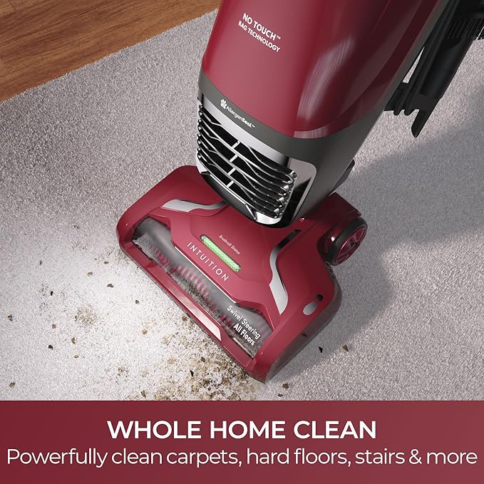 Kenmore Intuition Bagged Upright Vacuum Cleaner Lightweight | 2-Motor Power Suction with HEPA Filter, 3-in-1 Combination Tool, Handi-Mate for Carpet, Floor, Pet Hair - BU3040