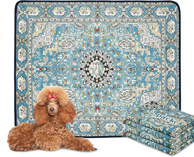 Washable Pee Pads for Dogs, Reusable Puppy Pads 36"x 41" 2 Pack | Leak-Proof, Super Absorbent Potty Training Pads With Non-Slip Backing For Crates, Floor, Playpen, Whelping & Furniture
