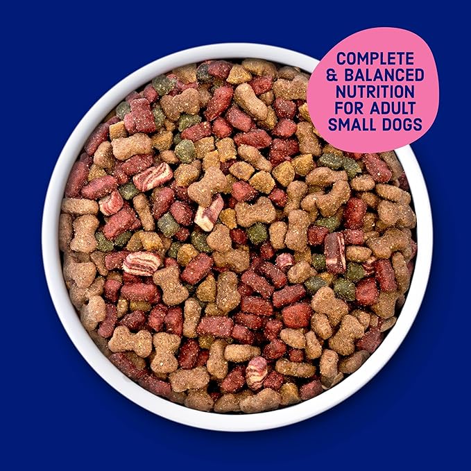 Kibbles 'n Bits Mini Bits Small Breed Dry Dog Food, 3.5 lb. Bag | Complete & Balanced Nutrition Formulated For Small Adult Dogs With Easy-To-Chew Bites Of Savory Bacon & Steak Flavors