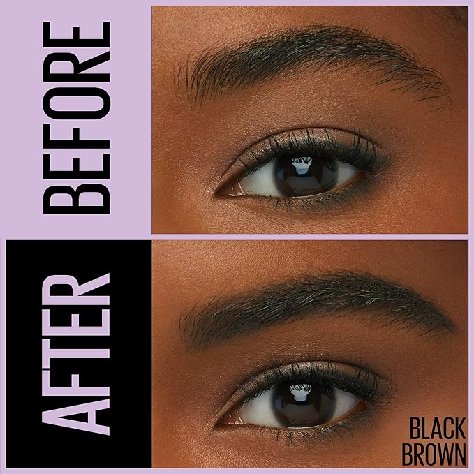 Maybelline New York Maybelline Express Brow 2-in-1 Pencil and Powder, Black Brown, 0.02 Fl. Ounce ., 262 Black Brown, 0.02 fluid_ounces (Pack of 2)