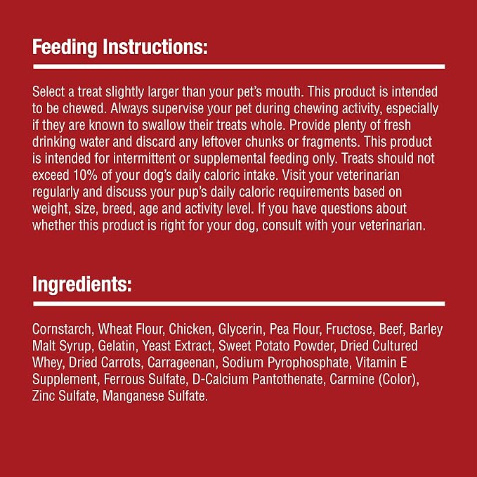 SmartBones Real Sirloin Mini Chews, 30 Count (Pack of 1) | Easy To Digest Chew, No Artificial Preservatives or Flavors, Vitamin & Mineral Enriched, Maintains Healthy Teeth, Small Dogs