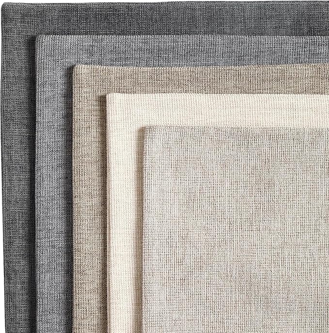 Pack of 2 Decorative Chenille Throw Pillow Covers, 22x22, Tan | Square Soft Cozy Concise Pillow Covers Modern Farmhouse Couch Cushion Cases for Sofa Bed Living Room Home Decor