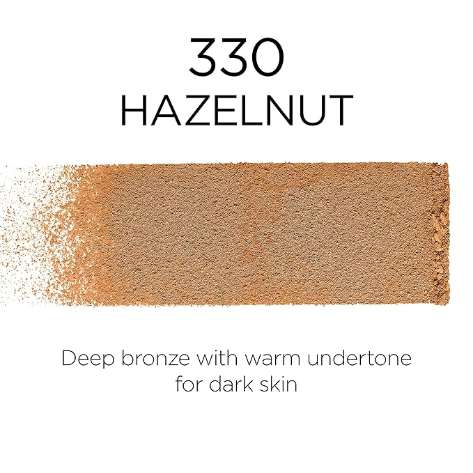 L'Oreal Paris Makeup Infallible Fresh Wear Foundation in a Powder, Up to 24H Wear, Waterproof, Hazelnut, 0.31 oz.