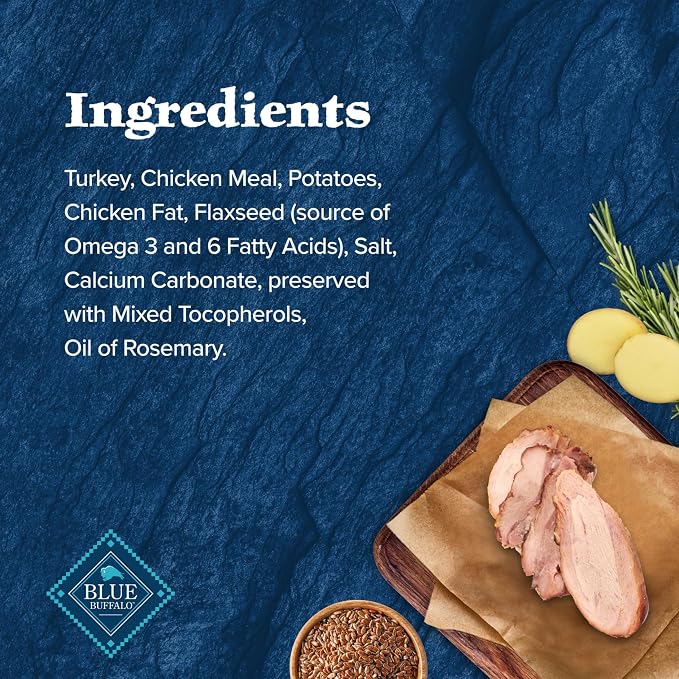 Blue Buffalo Wilderness Turkey Crunchy Dog Biscuits, Grain-Free, 24 oz | Real Turkey #1 Ingredient, Crunchy Biscuits, High Protein Nutrition, No Artificial Preservatives