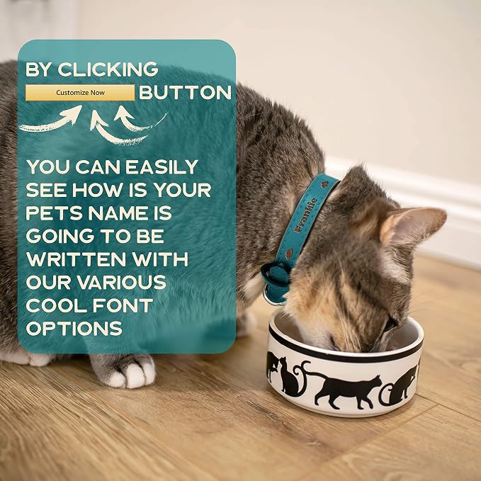 Personalized Leather Dog Collar | 3 Adjustable Sizes - 9 Icons with Your Pet's Name | Small - Burgundy | - Safe&Secure Pet Collars with ID, Custom Text for Dogs and Puppy - Small Medium Large Puppies