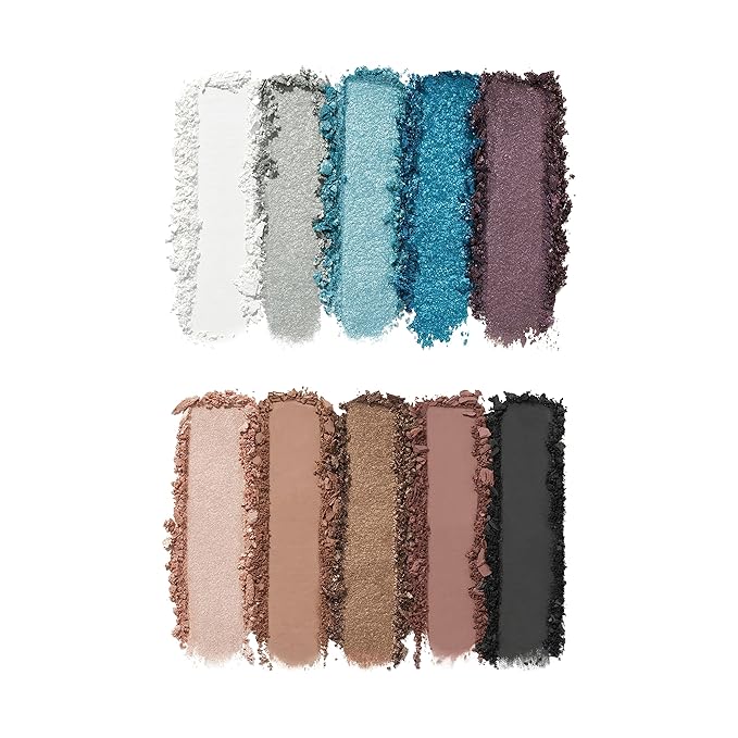 e.l.f. Perfect 10 Eyeshadow Palette, Ten Ultra-pigmented Blue & Purple Metallic Shades, Blendable Formula, Vegan & Cruelty-Free, Intergalactic