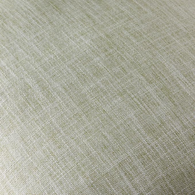 Rustic Linen Throw Pillow Covers Set of 2, Green 20x20in | Textured Pillow Case, Rustic Cotton Linen Fabric, Modern Farmhouse Cushion Covers for Sofa Bed Living Room Home Decor