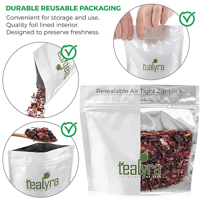 Tealyra - Cherry Goddess - Fruity Herbal Loose Leaf Tea - Caffeine-Free - Vitamin Rich - Hot or Iced Drink - 110g (4-ounce)