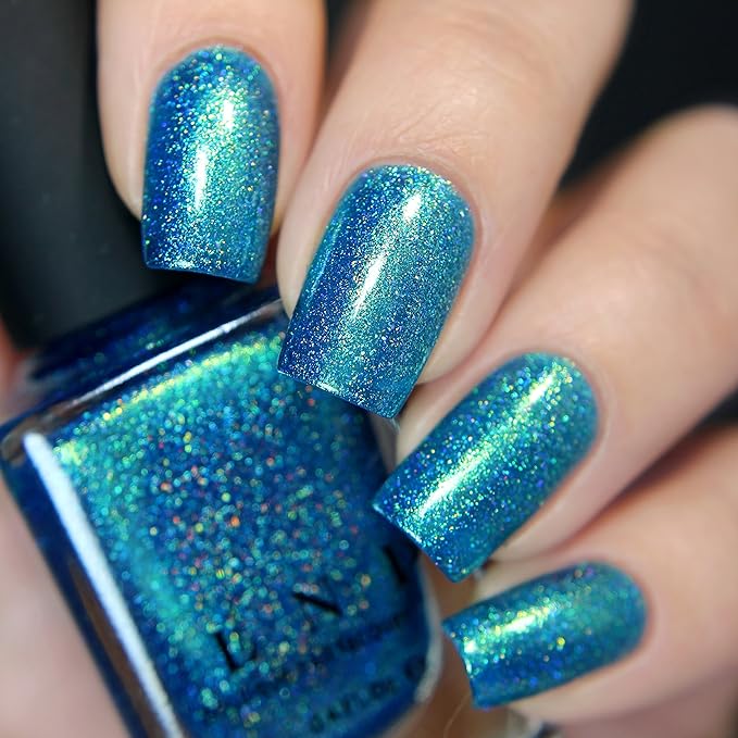 ILNP High Tide - Bright Blue Green Holographic Nail Polish