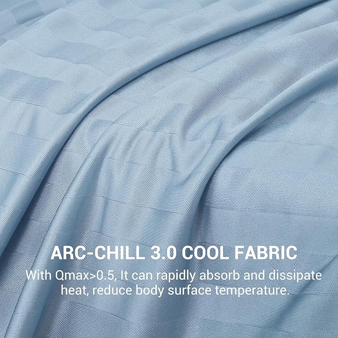 Elegear Double-Sided Cooling Blanket Throw for Hot Sleepers, Arc-Chill 3.0 | Q-Max>0.5 Cooling Fabric, Absorbs Heat to Keep Body Cool, Breathable Summer Blankets for Night Sweats & Menopause, 51"x67"