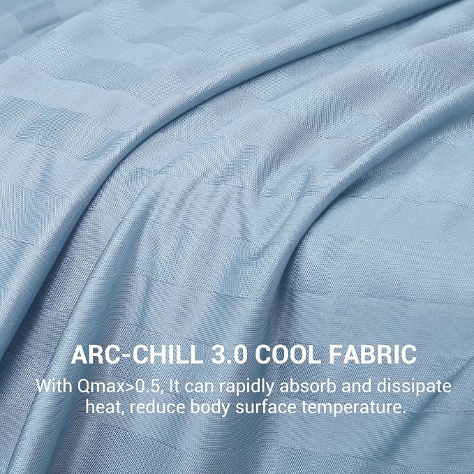 Elegear Double-Sided Cooling Blanket for Hot Sleepers, King, Arc-Chill 3.0 | Q-Max>0.5 Cooling Fabric, Absorbs Heat to Keep Body Cool, Breathable Summer Blankets for Night Sweats & Menopause, 108"x90"