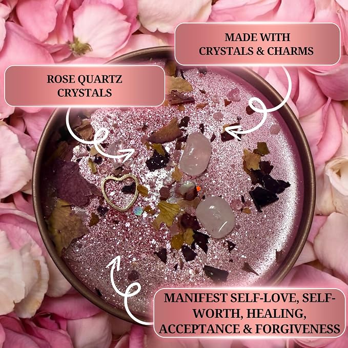– Self Love Ritual Spell Candle | Spiritual Tool for Healing, Confidence & Manifestation | Hoodoo, Wiccan, Pagan, Conjure (8oz)
