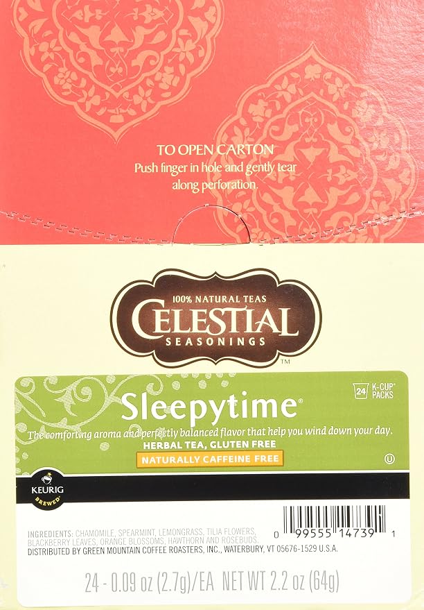 Celestial Seasonings Sleepytime Herbal Tea, K-Cup Portion Pack for Keurig K-Cup Brewers, 96 Count