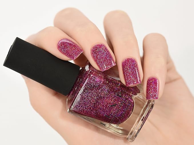 ILNP Valerie - Mulberry Holographic Sheer Jelly Nail Polish