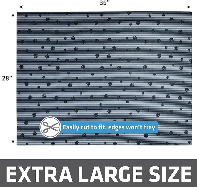 Drymate Cat Litter Box Mat, Litter Trapping Mat, Dark Grey, 28x36 XL | Waterproof, Urine-Proof, Absorbent, Machine Washable, Soft on Paws, Contains Mess, Protects Floors, Kitten Supplies, USA Made