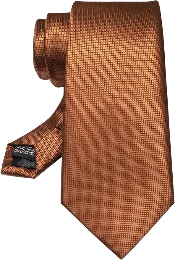 JEMYGINS Solid Color Tie Mens Necktie for Business and Wedding