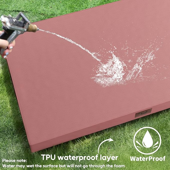 Outdoor Waterproof Orthopedic Dog Bed for Large Dogs | Egg Crate Foam for Joint Support, TPU Waterproof Layer, Machine Washable 1680D Oxford Cover, 36 x 27 Inch, Up to 65 lbs