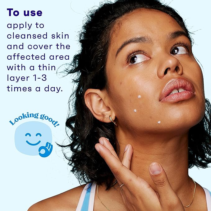 Clean & Clear Persa-Gel 10 Oil-Free Acne Spot Treatment with Maximum Strength 10% Benzoyl Peroxide, Topical Pimple Cream Visibly Reduces Acne in One Day, Fragrance-Free, 1 fl. oz