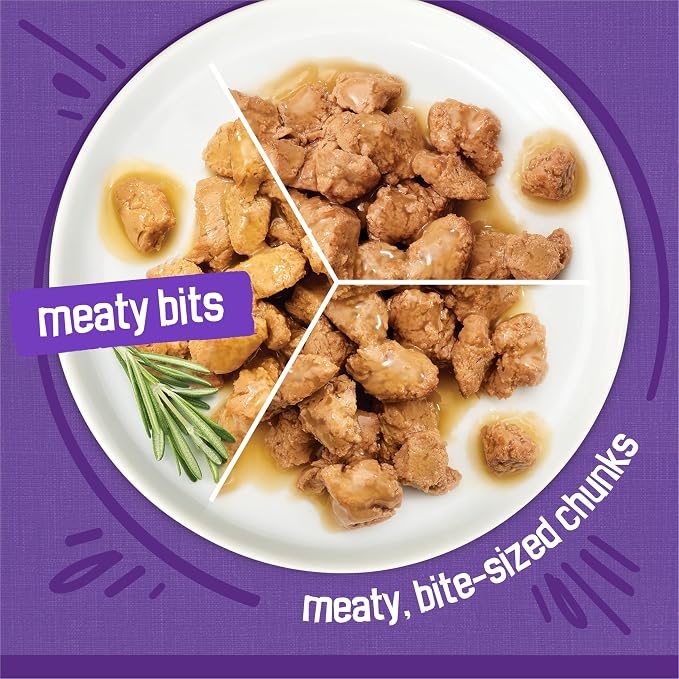 Friskies Purina Gravy Wet Cat Food Variety Pack, Meaty Bits - 5.5 oz. Cans (Pack of 48)