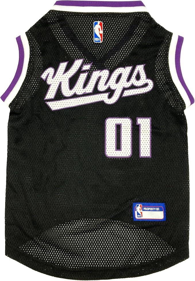 Pets First NBA Sacramento Kings Mesh Dog Jersey, Large