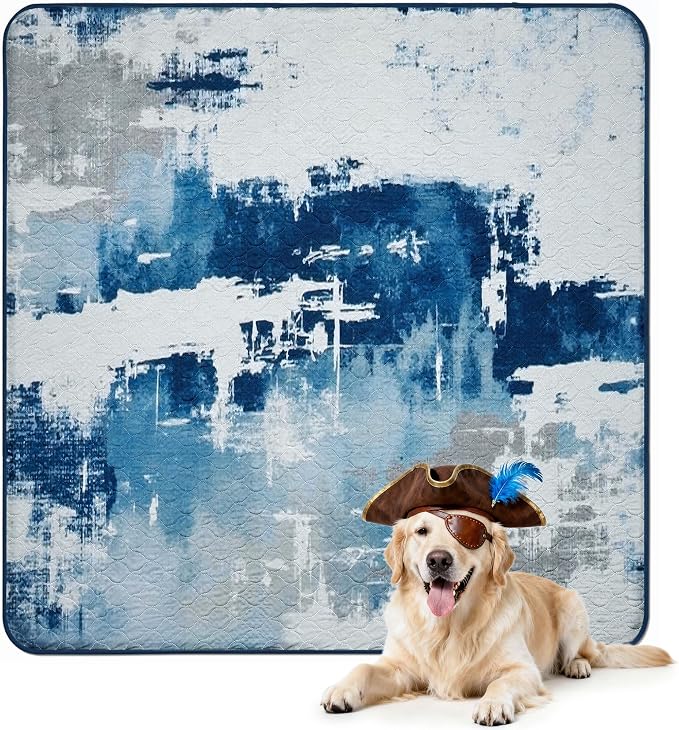 FXW Washable Pee Pads for Dogs, Super Absorbent, 63" Square, 1 Pack | Machine washable, Non-slip backing, Fits 24"H 8-Panel FXW Rollick/Homeplus Playpens