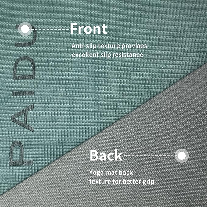 PAIDU Yoga Mat Non Slip Anti-tear,extra thick-2/5 inch（10MM）High Resiliency Professional POE Yoga Mats for Women Men Kids,72"x24"inch,Workout, Yoga, Pilates and Floor Exercise, with Carrier Strap