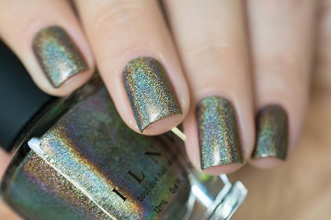 ILNP Treehouse - Rich Army Green Ultra Holographic Nail Polish