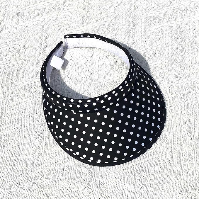 2 Pack Sun Visor Hats Women Men Clip On Wide Brim Visors Hat Outdoor Sports Golf Beach Travel Tennis Caps