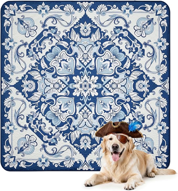 FXW Washable Pee Pads for Dogs, Super Absorbent, 63" Square, 1 Pack | Machine washable, Non-slip backing, Fits 24"H 8-Panel FXW Rollick/Homeplus Playpens